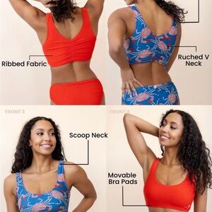 Nani Swimwear Chesapeake 4-Way Reversible Bikini top, bottom, and swim shorts